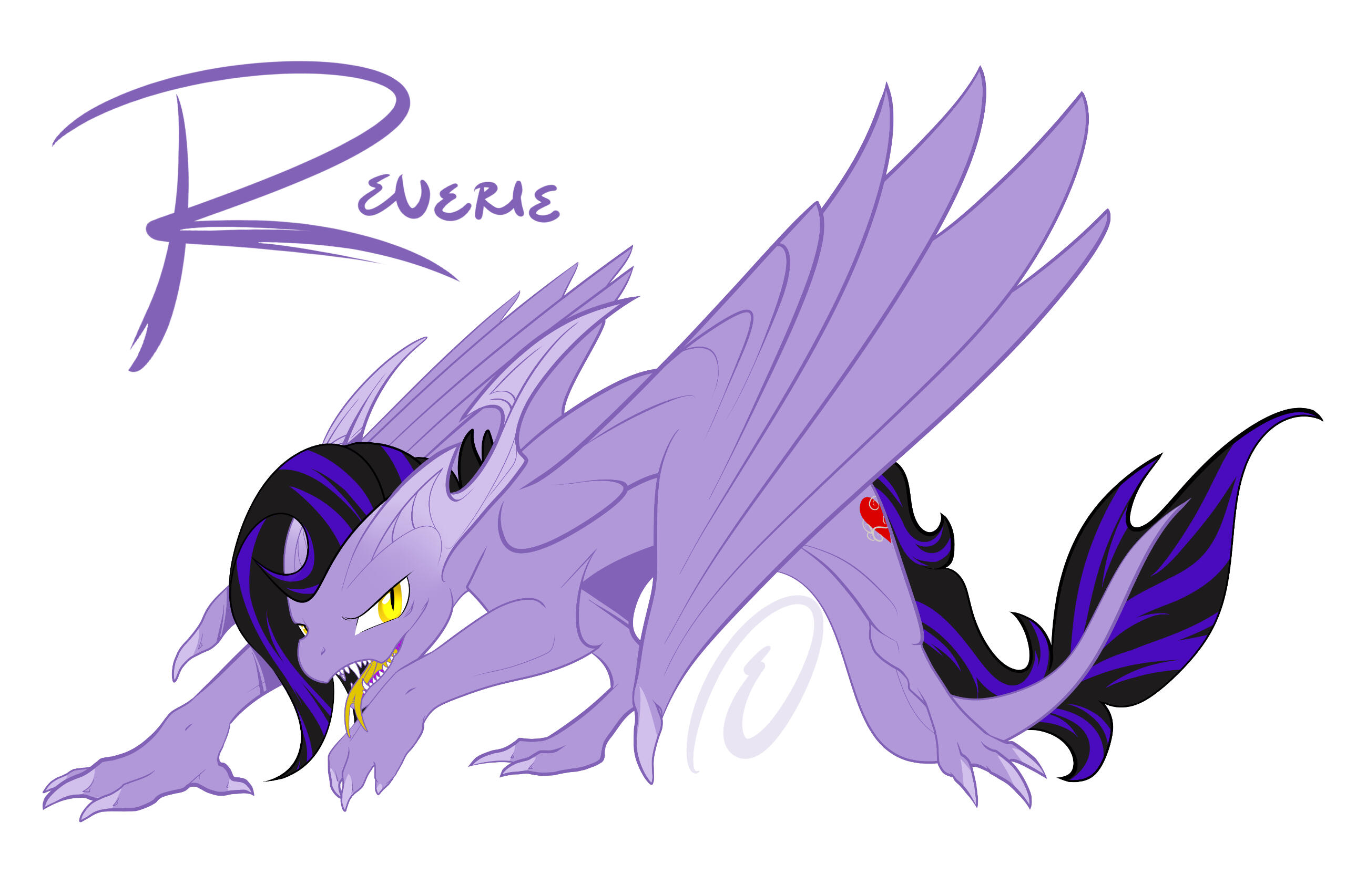 Commission for someone of a dragon version of their OC