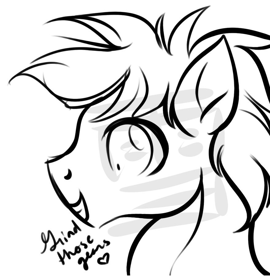 sketch of someone's mlp oc gears