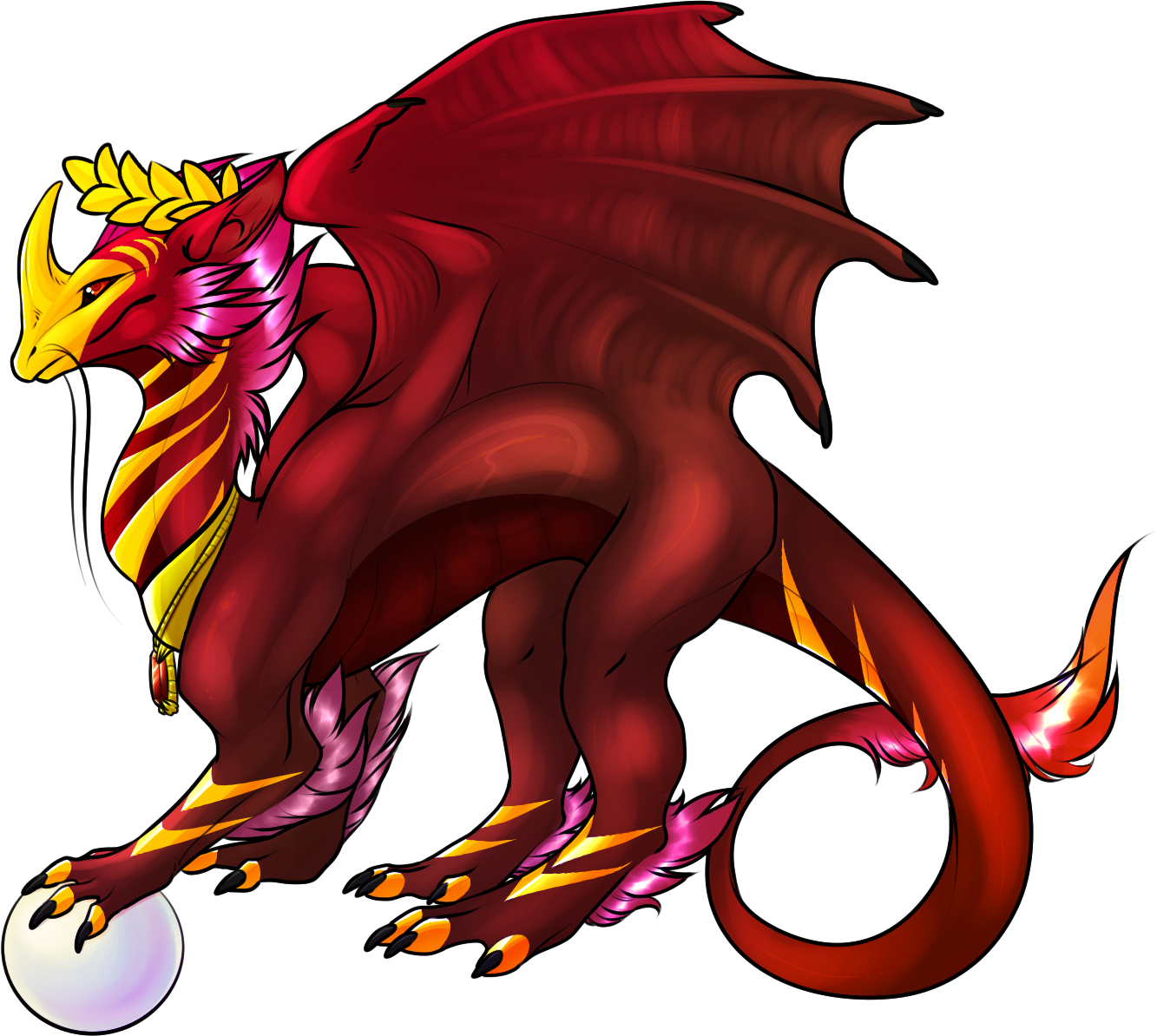 Flight Rising commission for someone of their Pearlcatcher OC, Margarita
