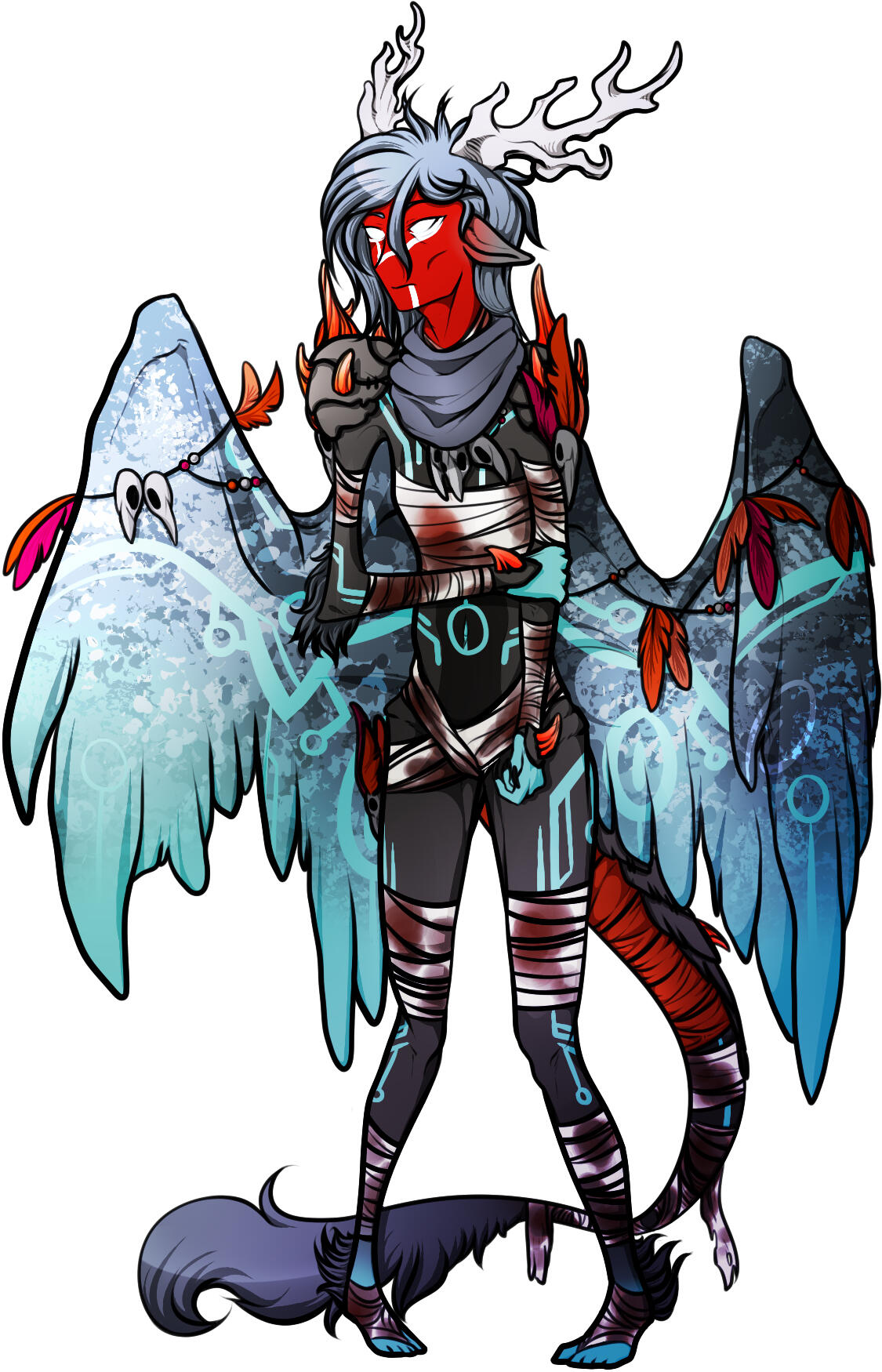 Flight Rising commission for Ladavaiya of their Imperial OC
