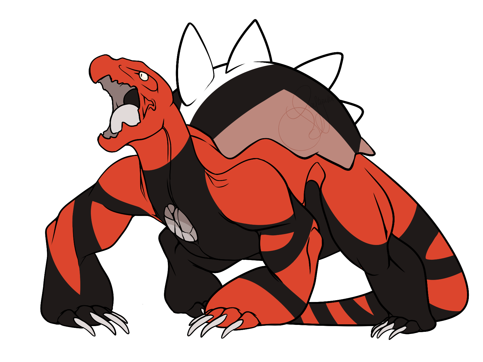 Commission of Kurokikumo's Hematite but corrupted