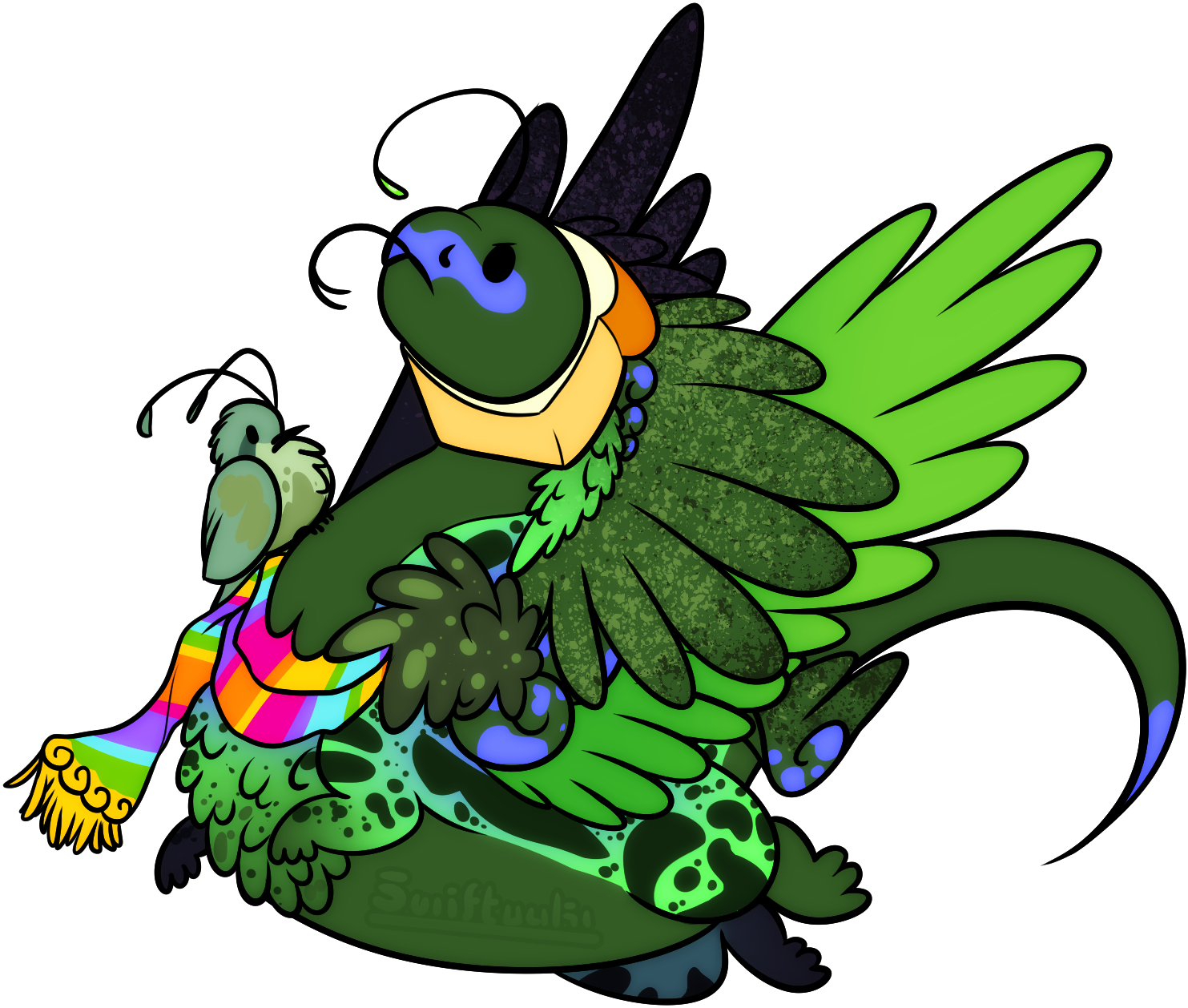 Flight Rising commission for someone of their Coatl OC