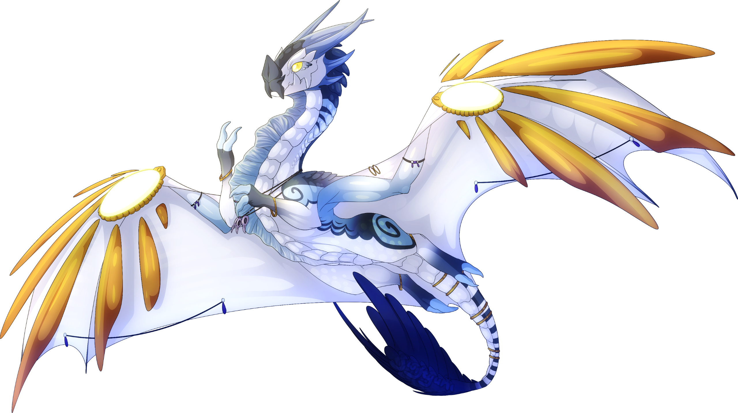 Flight Rising commission for someone of their Nocturne OC