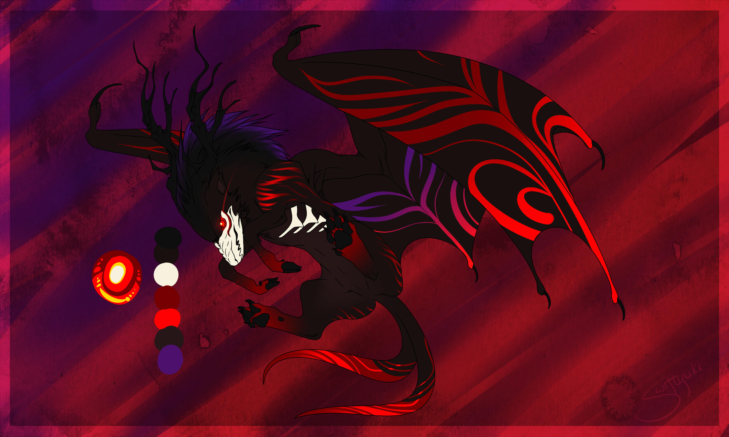 Character design commission for someone of a Chimera
