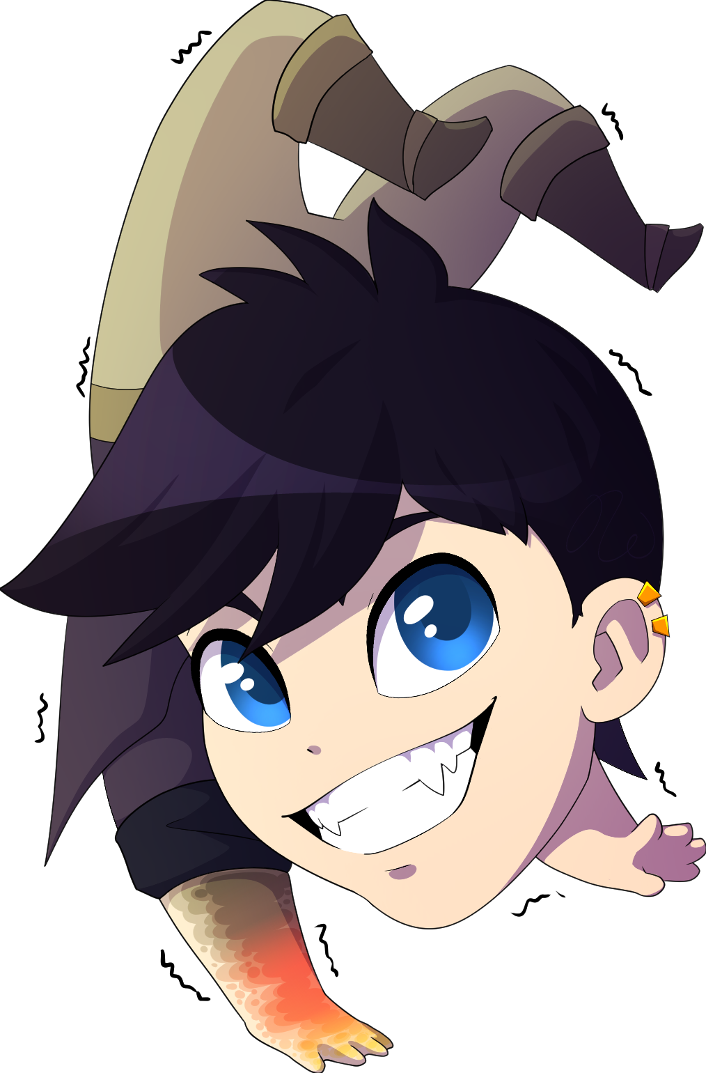 Chibi comission for someone of their OC, Raven