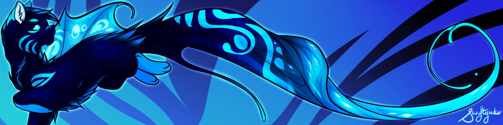 Banner of my fursona made for Patreon