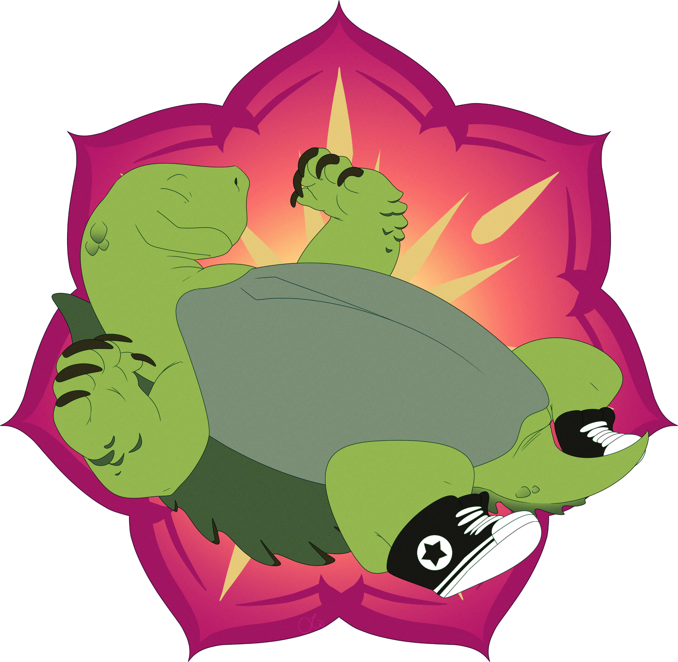 Commission for Parttimegangsta of a turtle