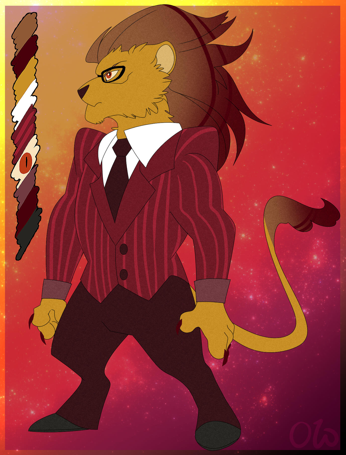 Commission for KingTiger99 of his character as a Hazbin Hotel character