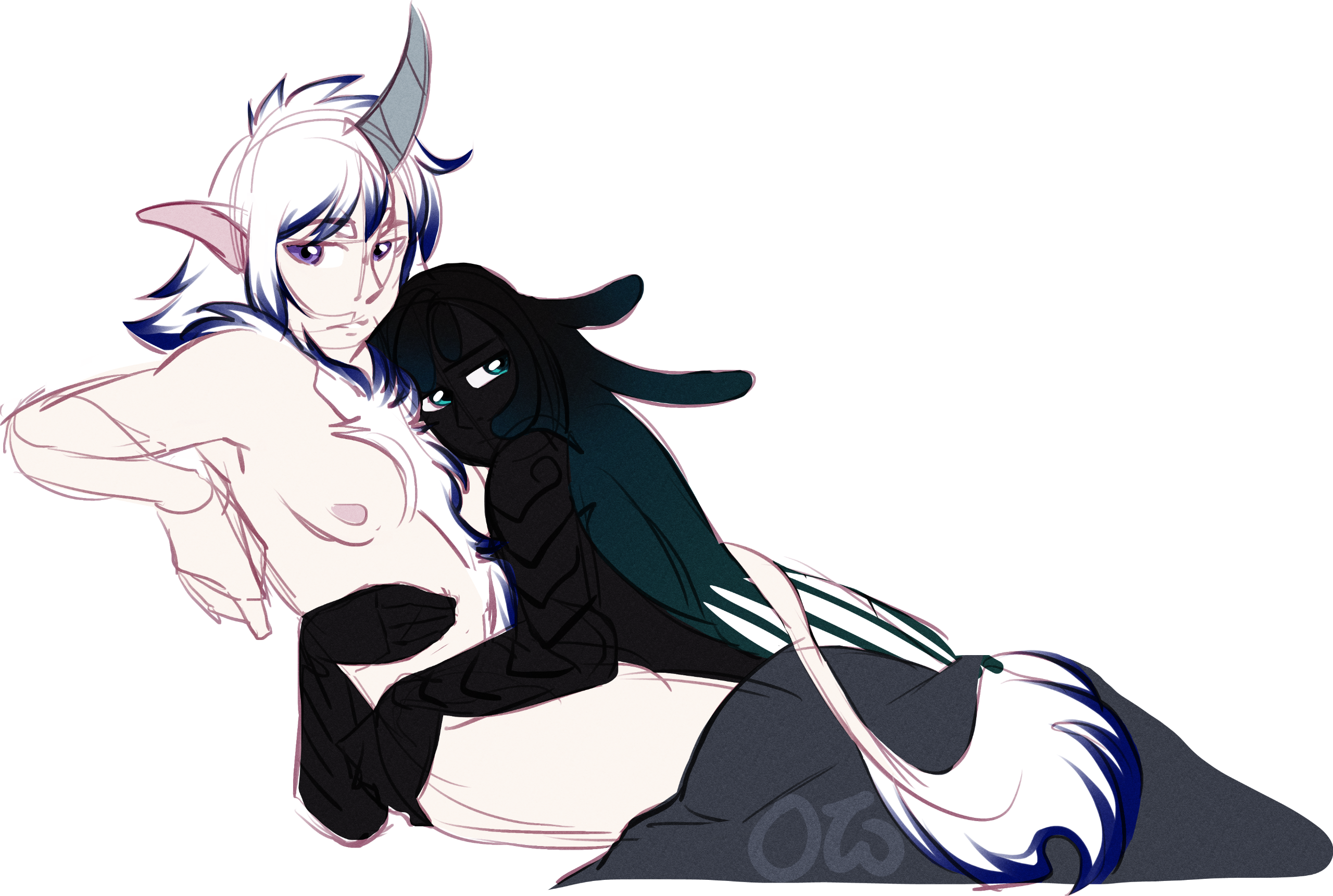 Sketch reward of Avi and Auro for necrosomatic