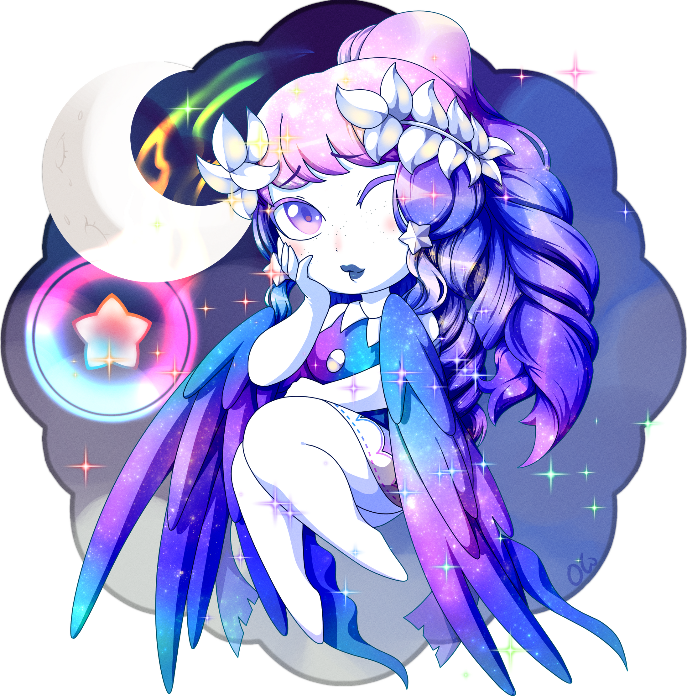 Commission for OrganicTea of her spacey avatar