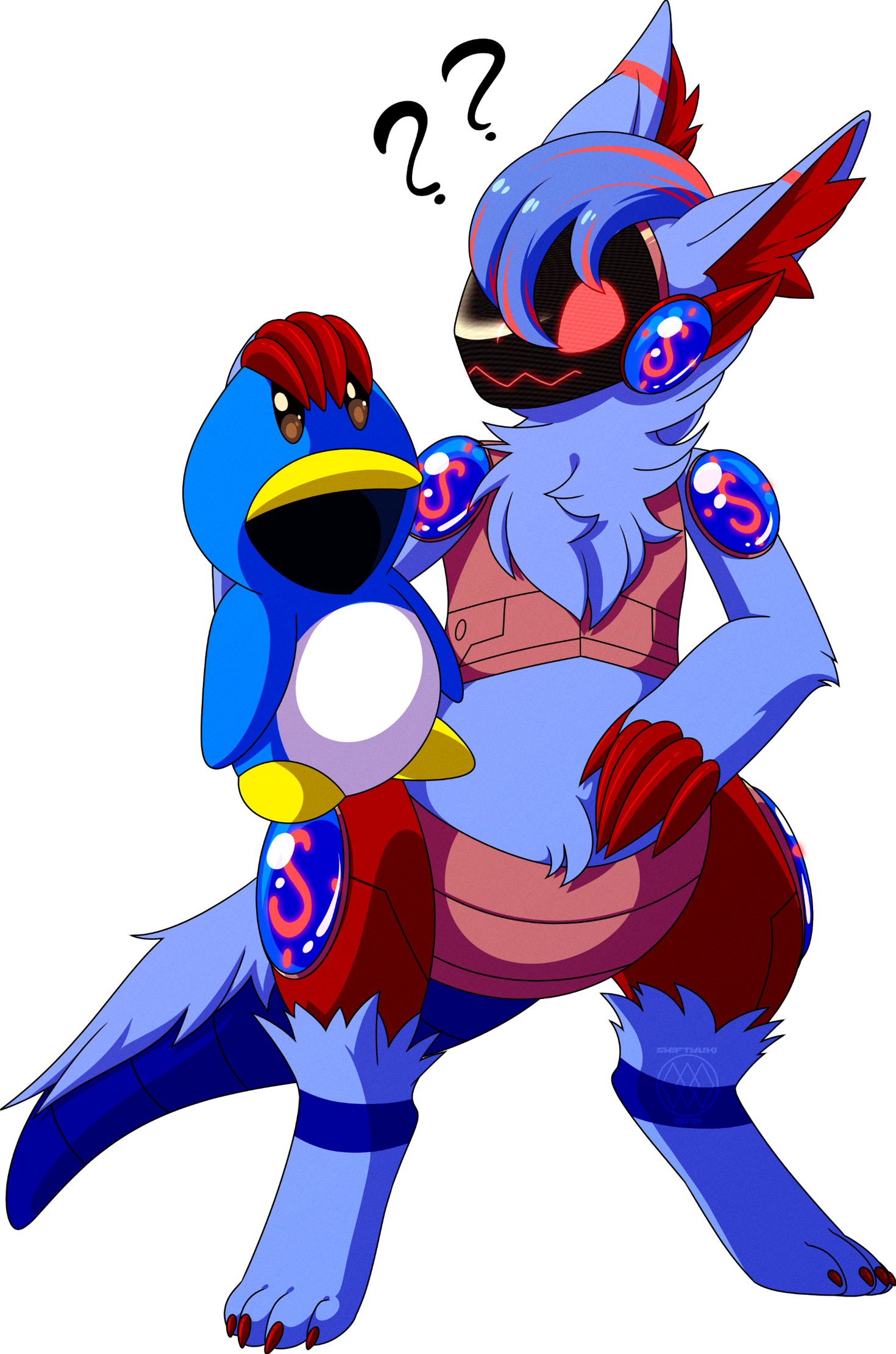 Commission for NickFound of Sunken's Protogen-sona