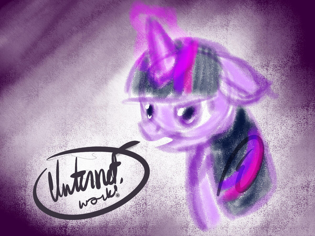 Twilight Sparkle being upset that the internet is out