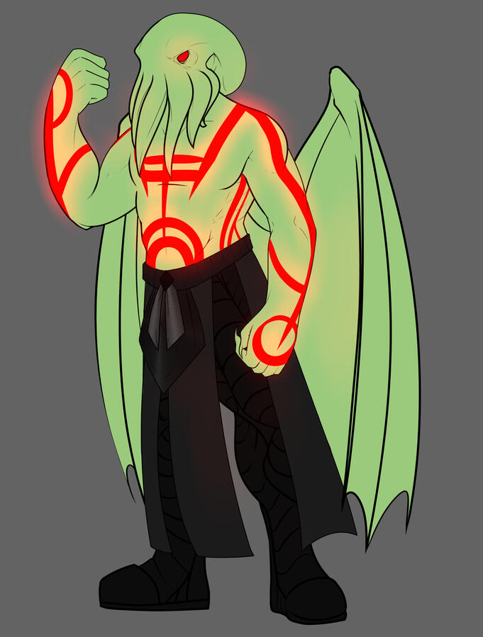 Cthulhu-esque character concept named Ra'kath for someone
