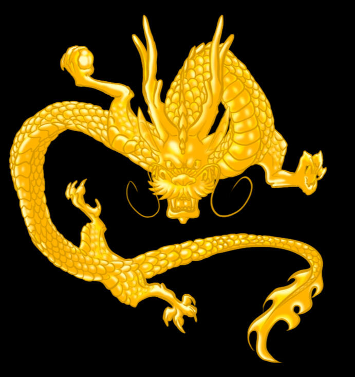 A gold dragon