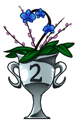 silver plant trophy