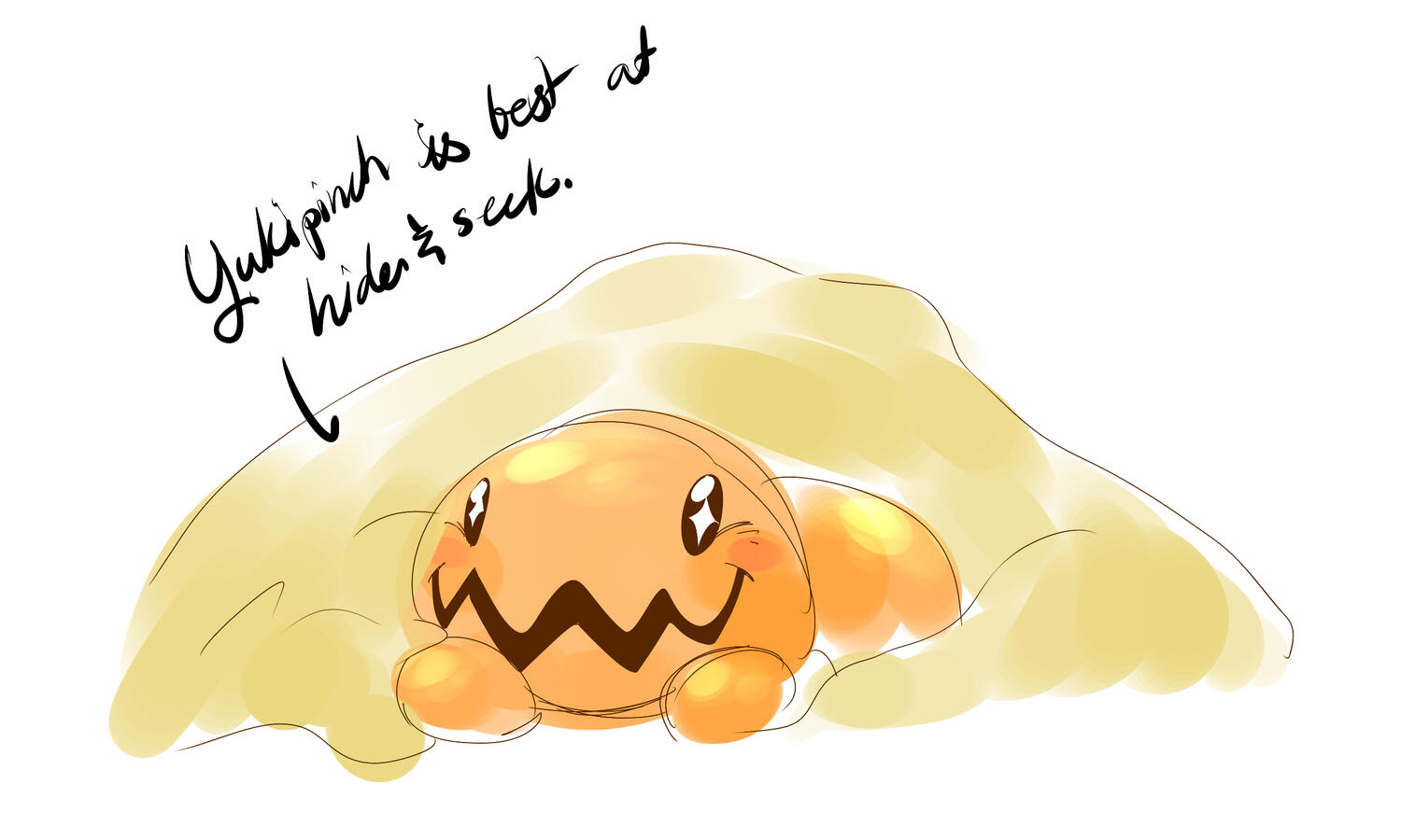 Trapinch burrowed in sand "Yukipinch is best at hide and seek"